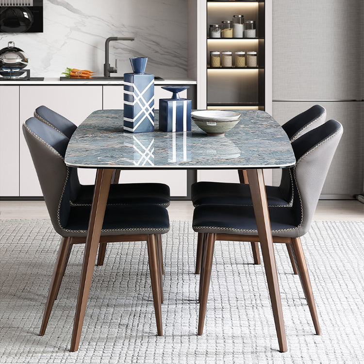 Modern Style Sintered Stone Top Dining Set 1/4/5/7 Pieces Dining Table with Chairs