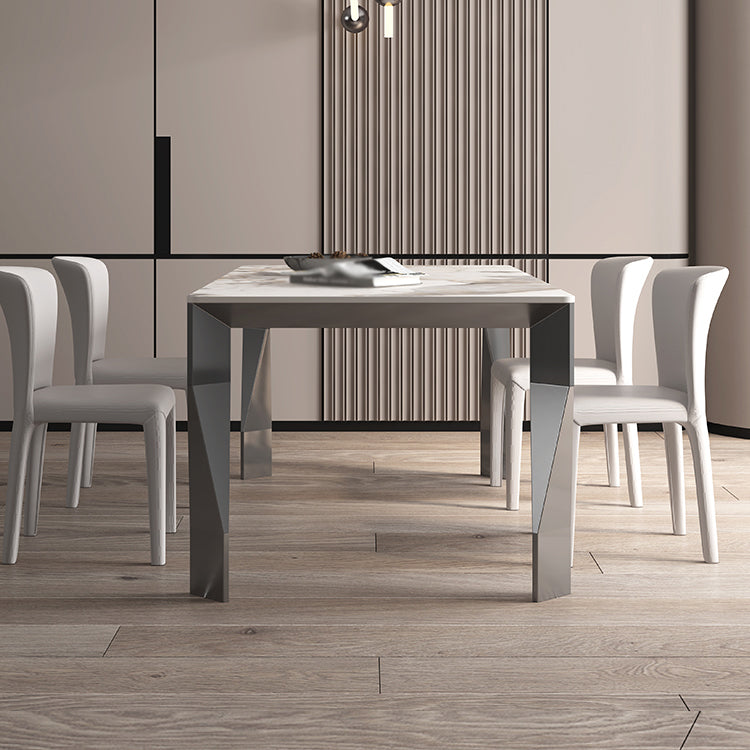 1/4/5/7 Pieces Sintered Stone Dining Table Set Dining Table and Dining Chairs