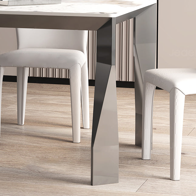 1/4/5/7 Pieces Sintered Stone Dining Table Set Dining Table and Dining Chairs
