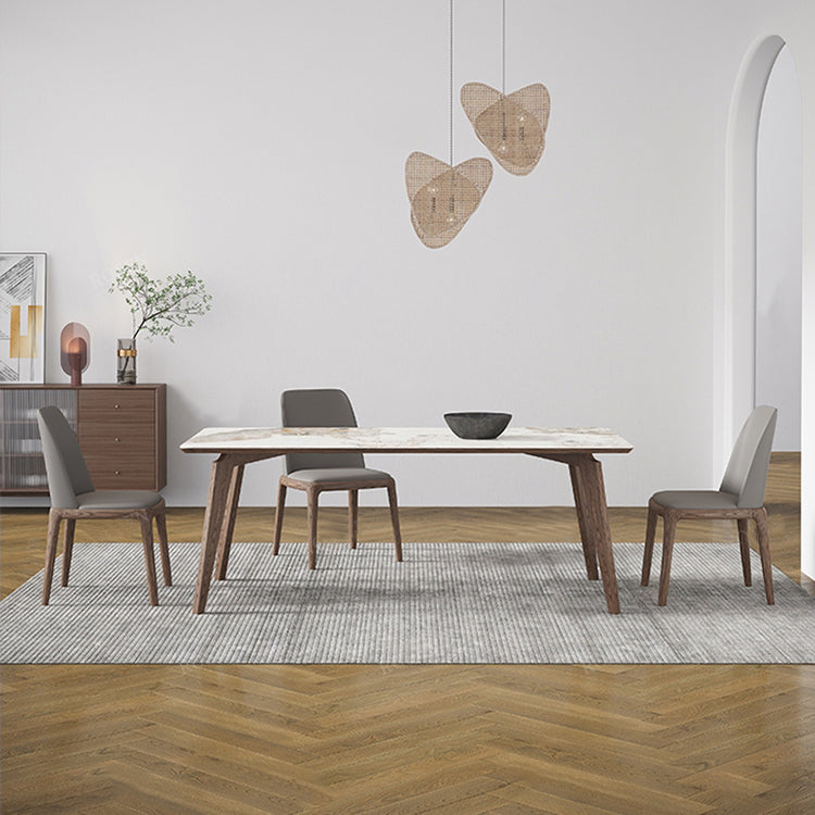 1/4/5 Pcs Sintered Stone Dining Room Set Dining Room Table and Chair Set