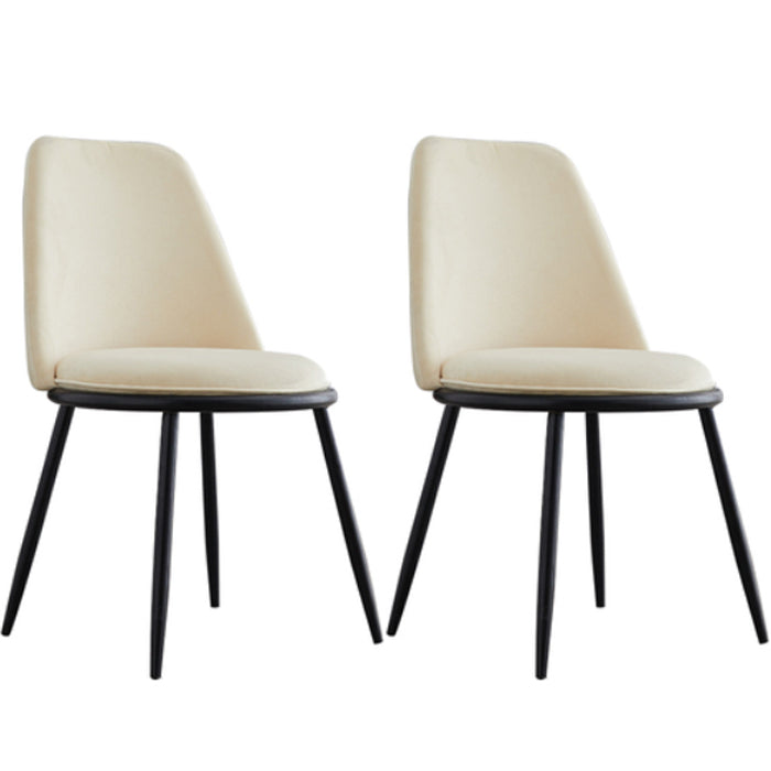 Armless Dining Chairs Nordic Side Kitchen Chairs for Dining Room