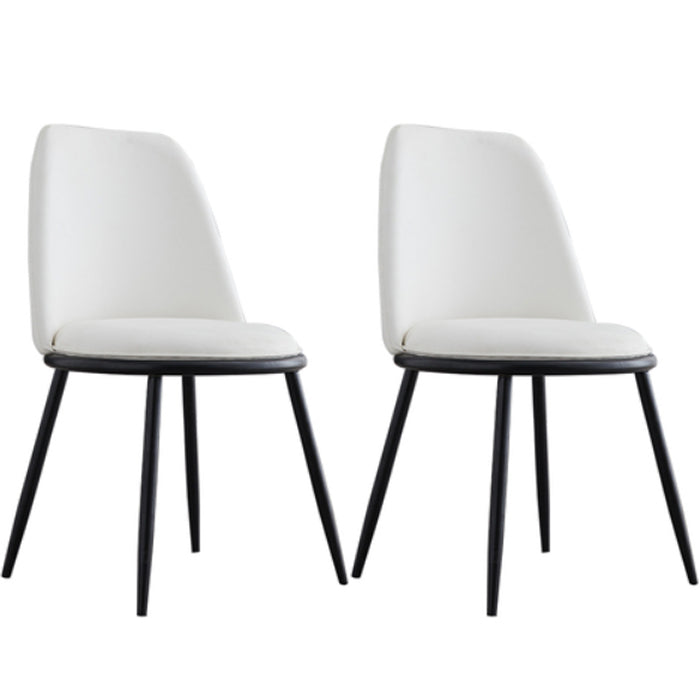 Armless Dining Chairs Nordic Side Kitchen Chairs for Dining Room