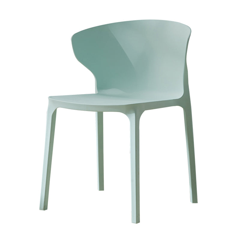 Scandinavian Plastic Side Chair Wingback Kitchen Dining Room Chair