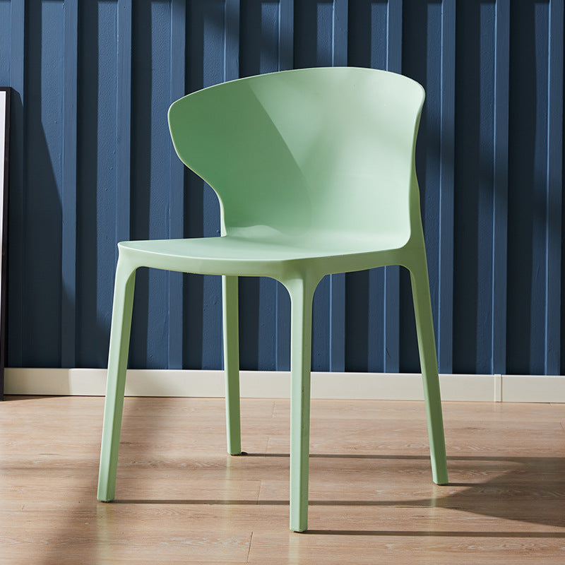 Scandinavian Plastic Side Chair Wingback Kitchen Dining Room Chair