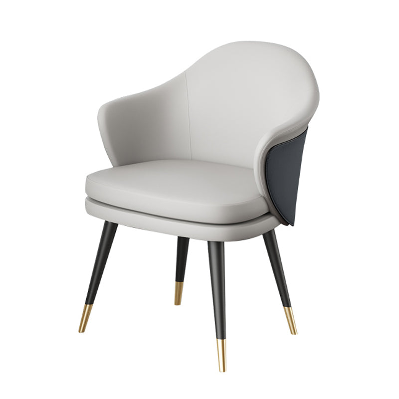 Glam Style Dining Chair Upholstered Dining Armchair for Indoor