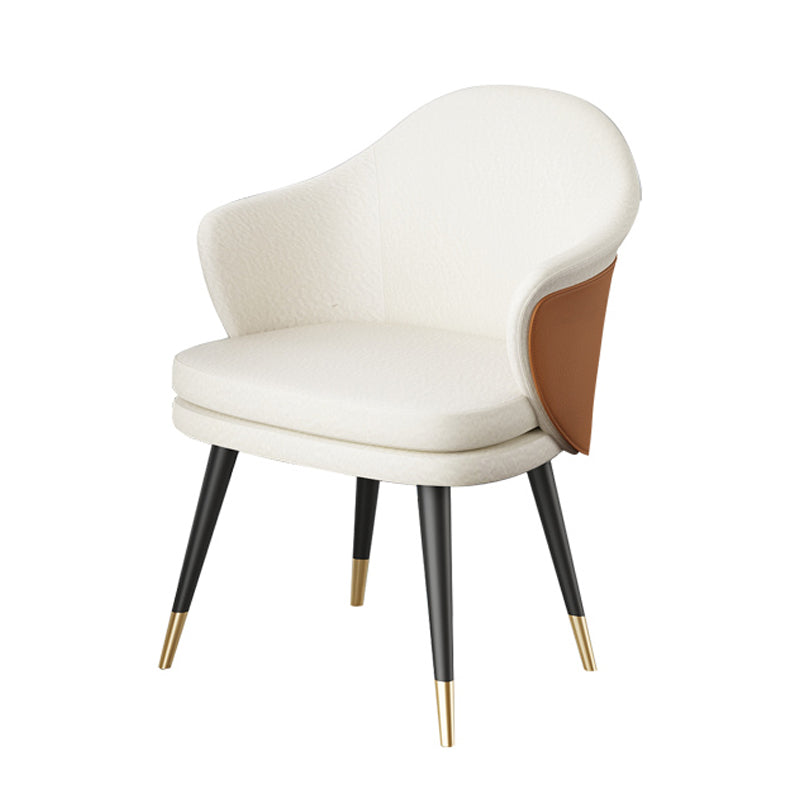 Glam Style Dining Chair Upholstered Dining Armchair for Indoor