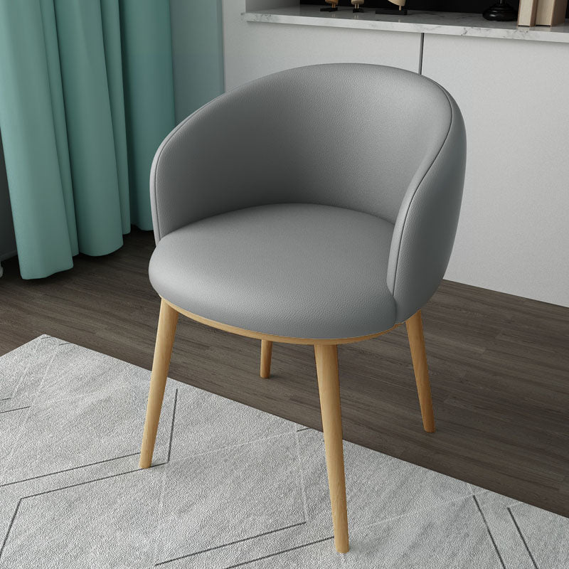 Glam Style Arm Chair Parsons 16.5" Wide Dining Chair for Dining Room