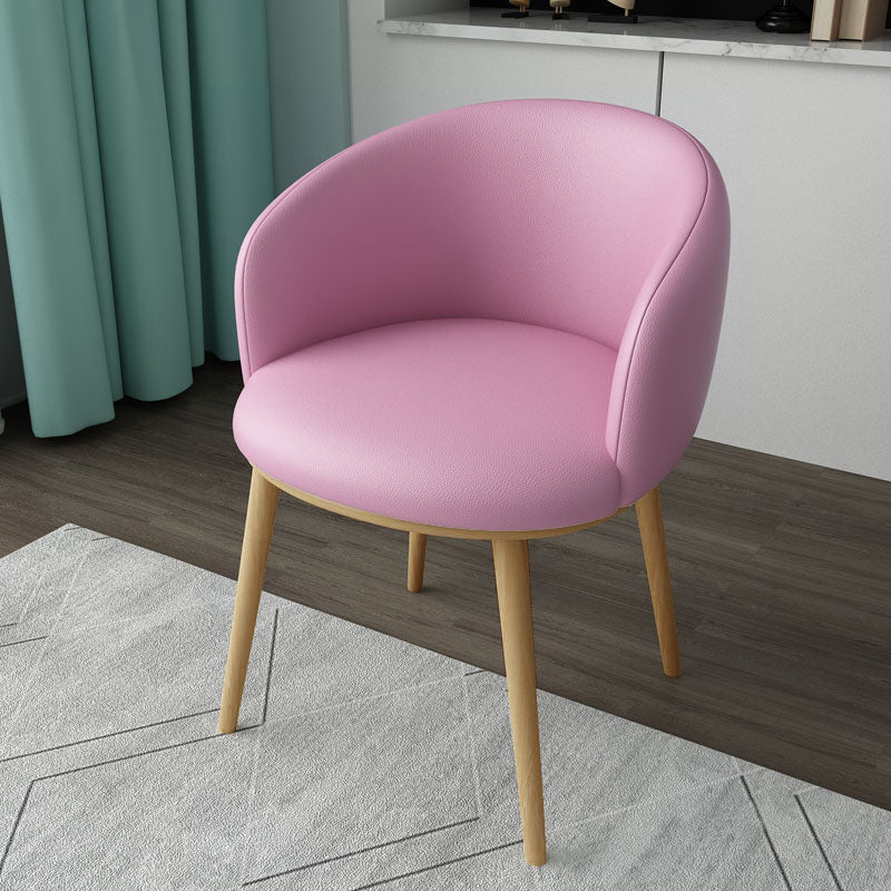 Glam Style Arm Chair Parsons 16.5" Wide Dining Chair for Dining Room