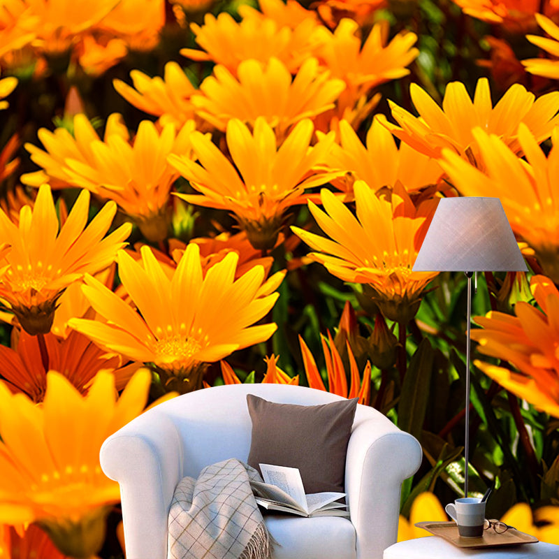Photography Flower Field Mural Mildew Resistant Wallpaper Sleeping Room Wall Mural