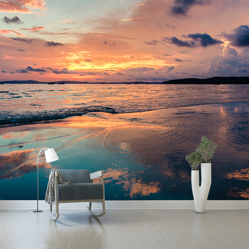 Environment Friendly Resistant Mural Wallpaper Beautiful Sea Sleeping Room Wall Mural