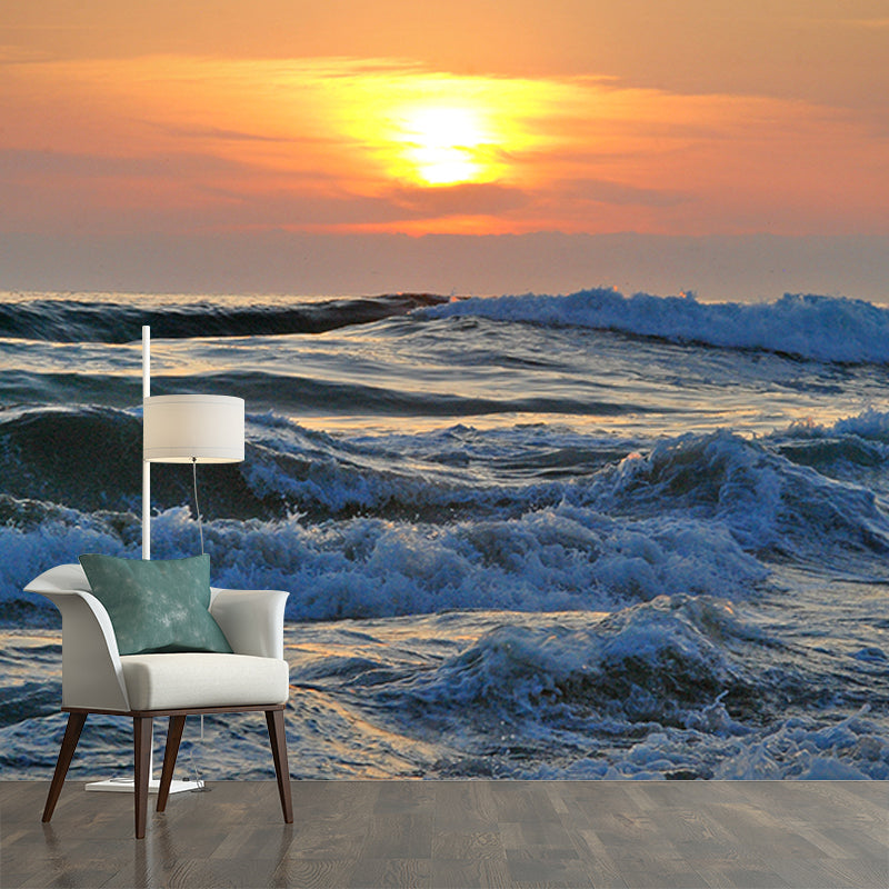 Environment Friendly Resistant Mural Wallpaper Beautiful Sea Sleeping Room Wall Mural