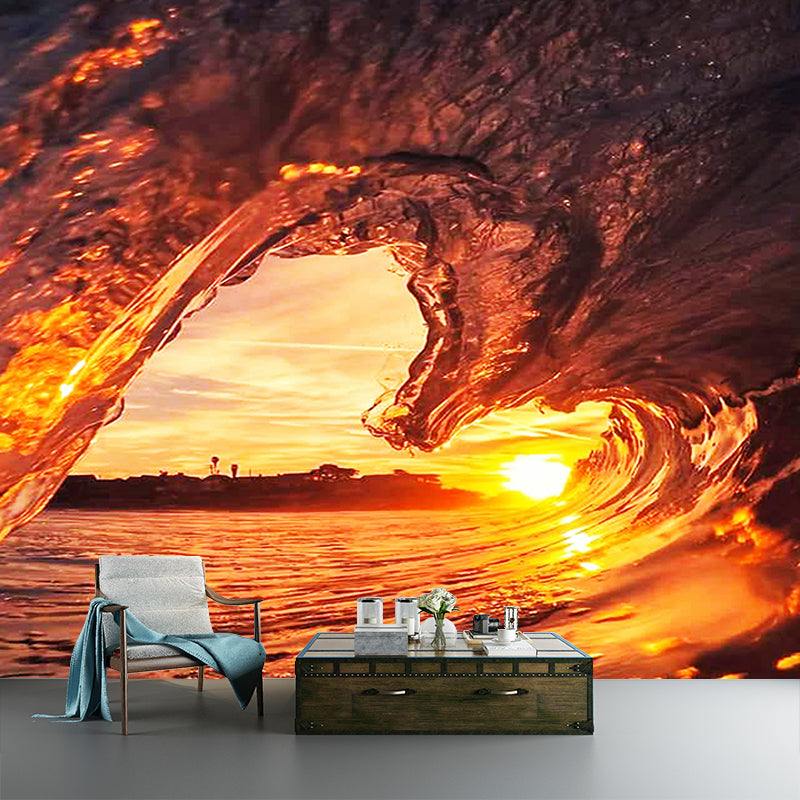 Environment Friendly Resistant Mural Wallpaper Beautiful Sea Sleeping Room Wall Mural