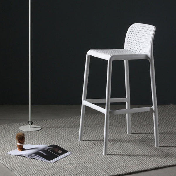 Contemporary Bristol Stackable Stool Matte Finish Plastic Barstool