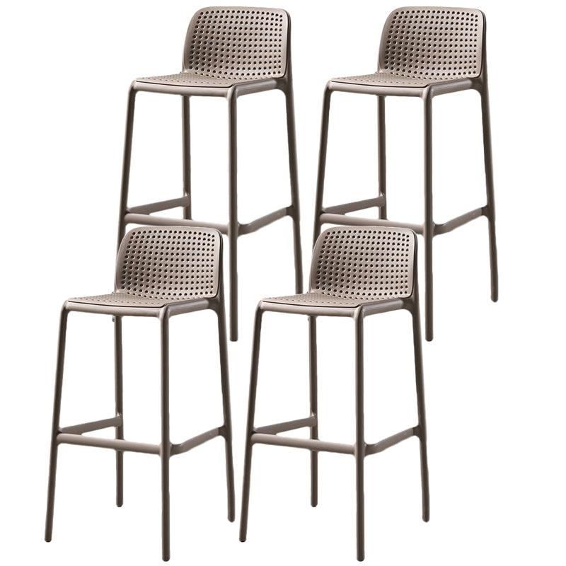 Contemporary Bristol Stackable Stool Matte Finish Plastic Barstool