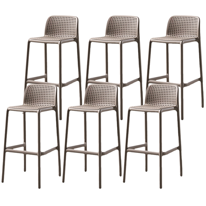 Contemporary Bristol Stackable Stool Matte Finish Plastic Barstool