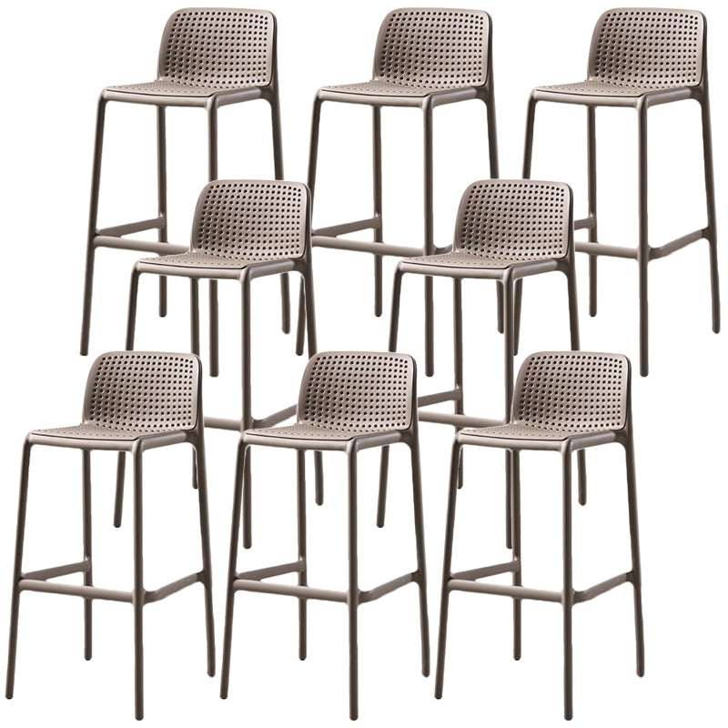 Contemporary Bristol Stackable Stool Matte Finish Plastic Barstool
