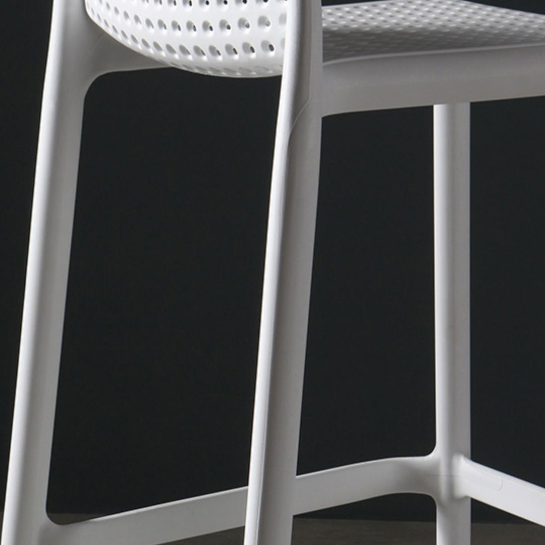 Contemporary Bristol Stackable Stool Matte Finish Plastic Barstool