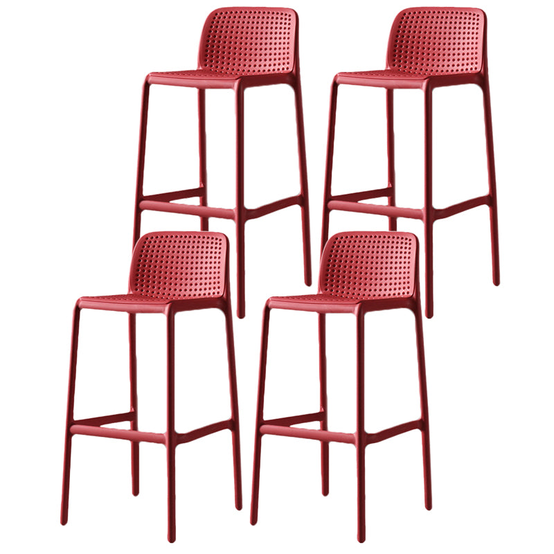Contemporary Bristol Stackable Stool Matte Finish Plastic Barstool