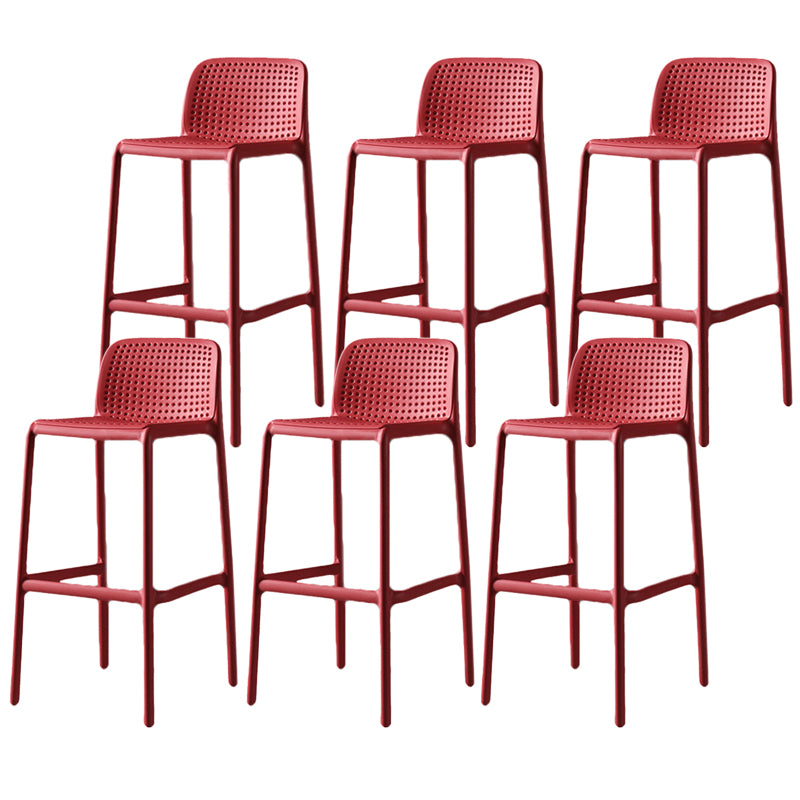 Contemporary Bristol Stackable Stool Matte Finish Plastic Barstool