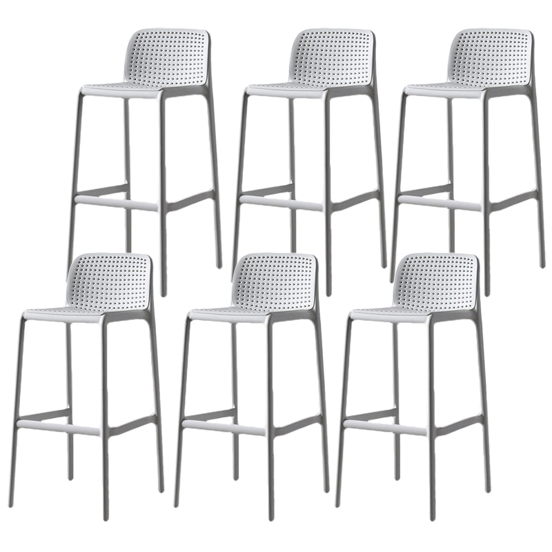 Contemporary Bristol Stackable Stool Matte Finish Plastic Barstool