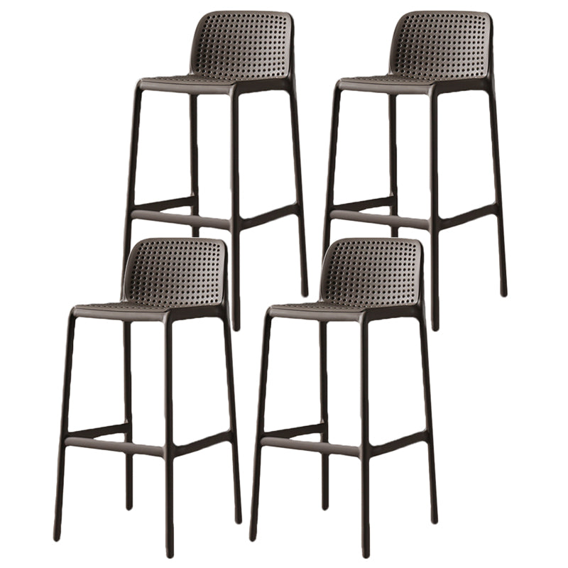 Contemporary Bristol Stackable Stool Matte Finish Plastic Barstool
