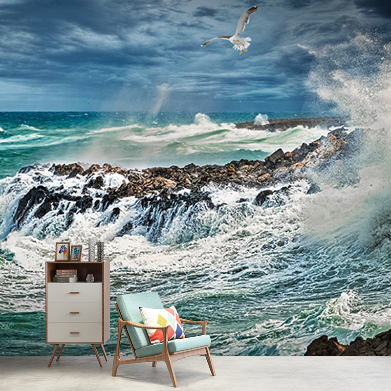 Modern Style Wall Mural Wallpaper Beautiful Sea Living Room Wall Mural