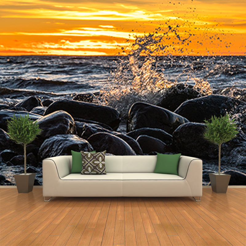 Modern Style Wall Mural Wallpaper Beautiful Sea Living Room Wall Mural