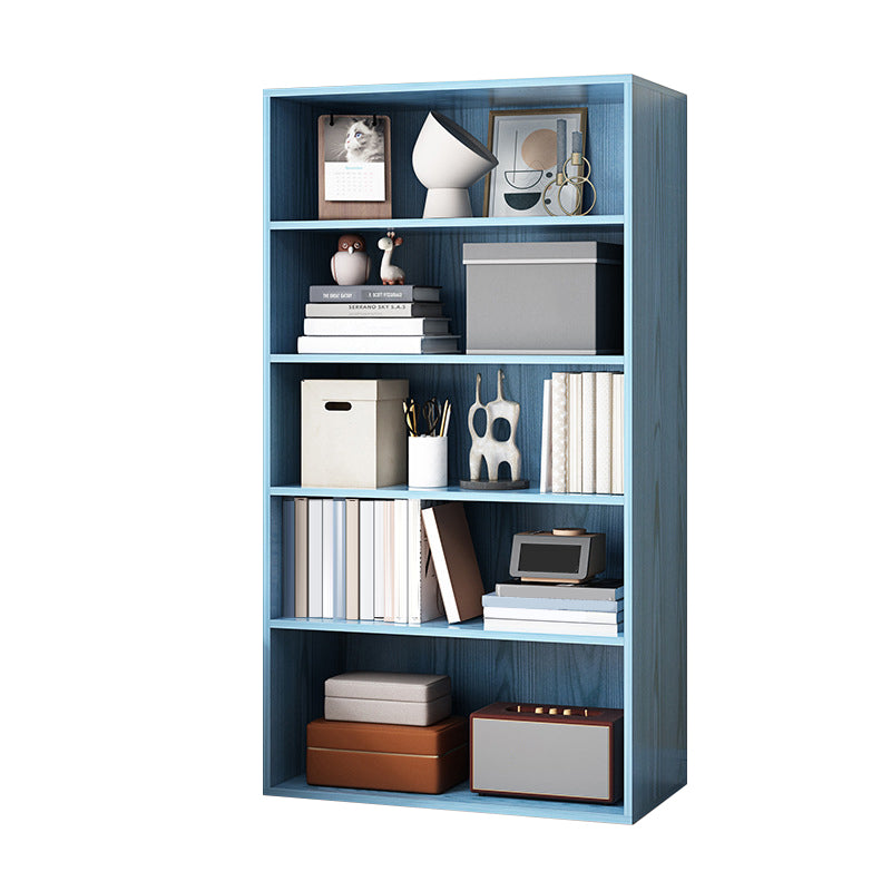 Closed Back Bookcase Engineered Wood Bookshelf for Home Office Study Room