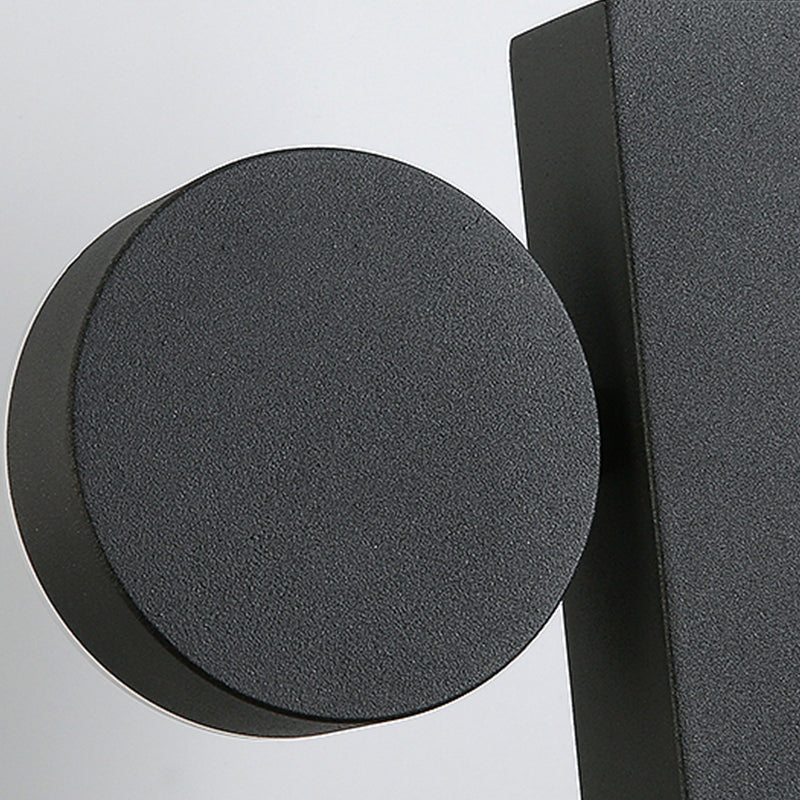 Modern Metal Rotatable Wall Light Geometric 8.5" High LED Wall Sconce for Living Room