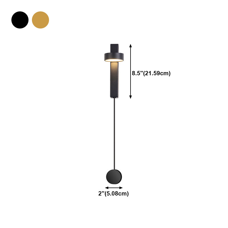 Modern Metal Rotatable Wall Light Geometric 8.5" High LED Wall Sconce for Living Room