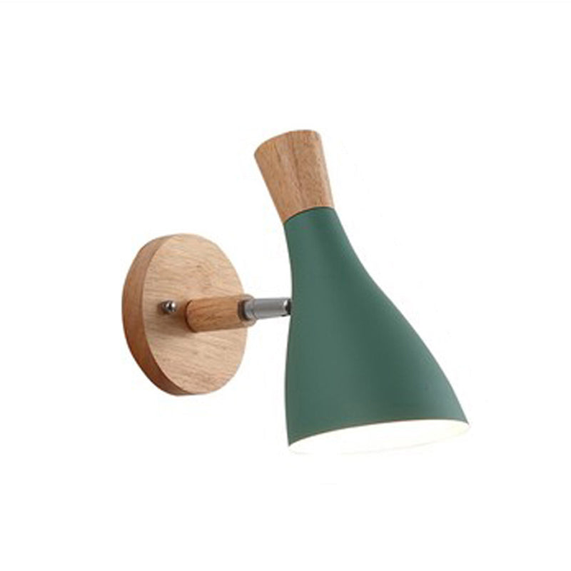 Modern Wooden Wall Sconce Light Creative Geometric Wall Light Fixture for Bedroom