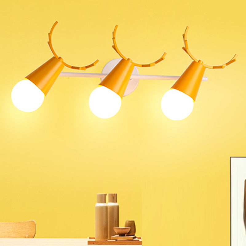 Multi Lights Geometric Wall Mounted Lamps Modern Style Metal Wall Lamps