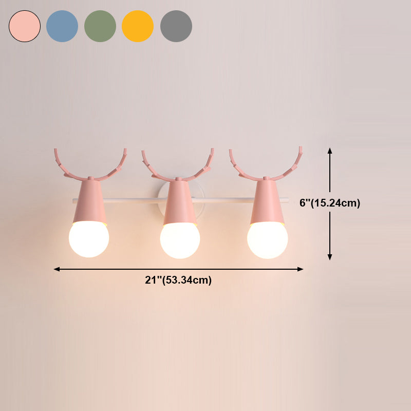 Multi Lights Geometric Wall Mounted Lamps Modern Style Metal Wall Lamps