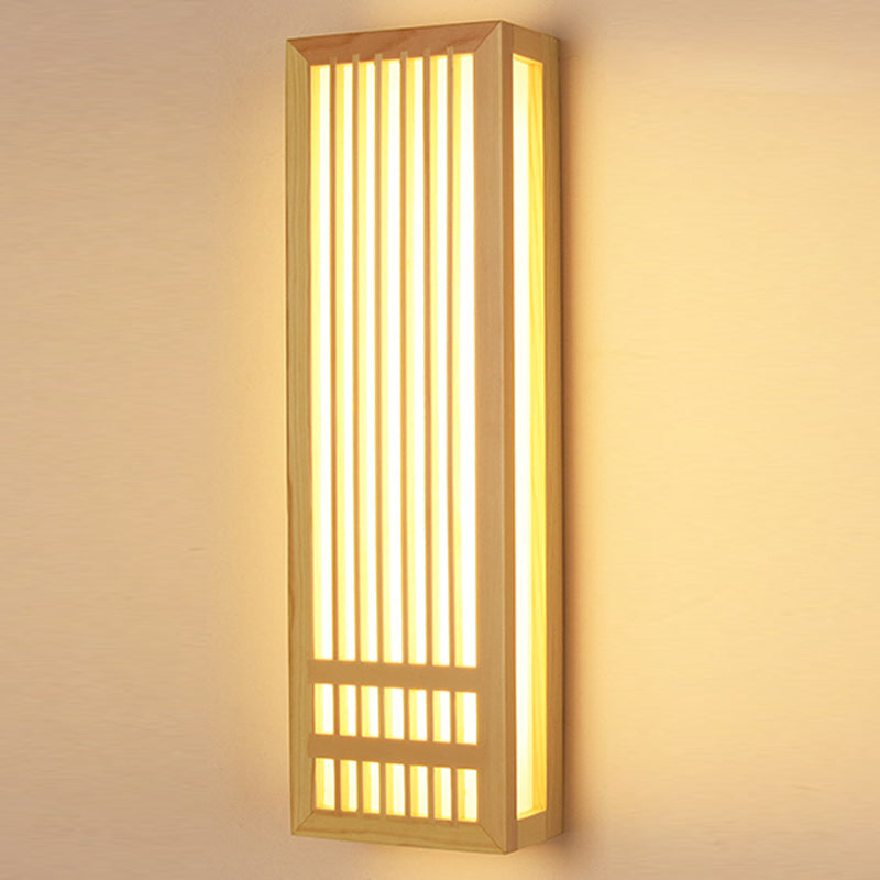 Contemporary Wooden Wall Sconce Light Creative Wall Light Fixture for Bedroom