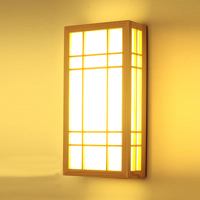 Contemporary Wooden Wall Sconce Light Creative Wall Light Fixture for Bedroom