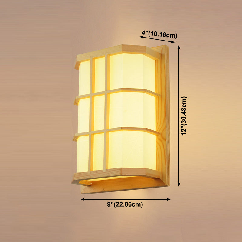 Contemporary Wooden Wall Sconce Light Creative Wall Light Fixture for Bedroom