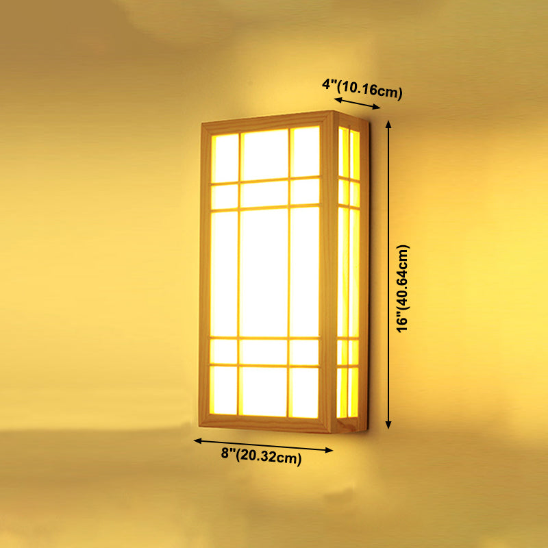 Contemporary Wooden Wall Sconce Light Creative Wall Light Fixture for Bedroom