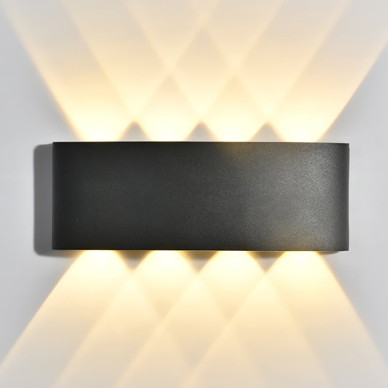 Contemporary Style Rectangle Wall Lights Metal Wall Mount Lights