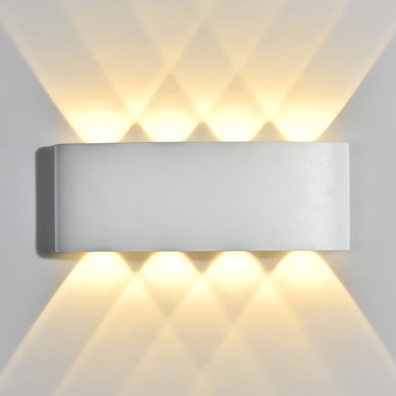 Contemporary Style Rectangle Wall Lights Metal Wall Mount Lights