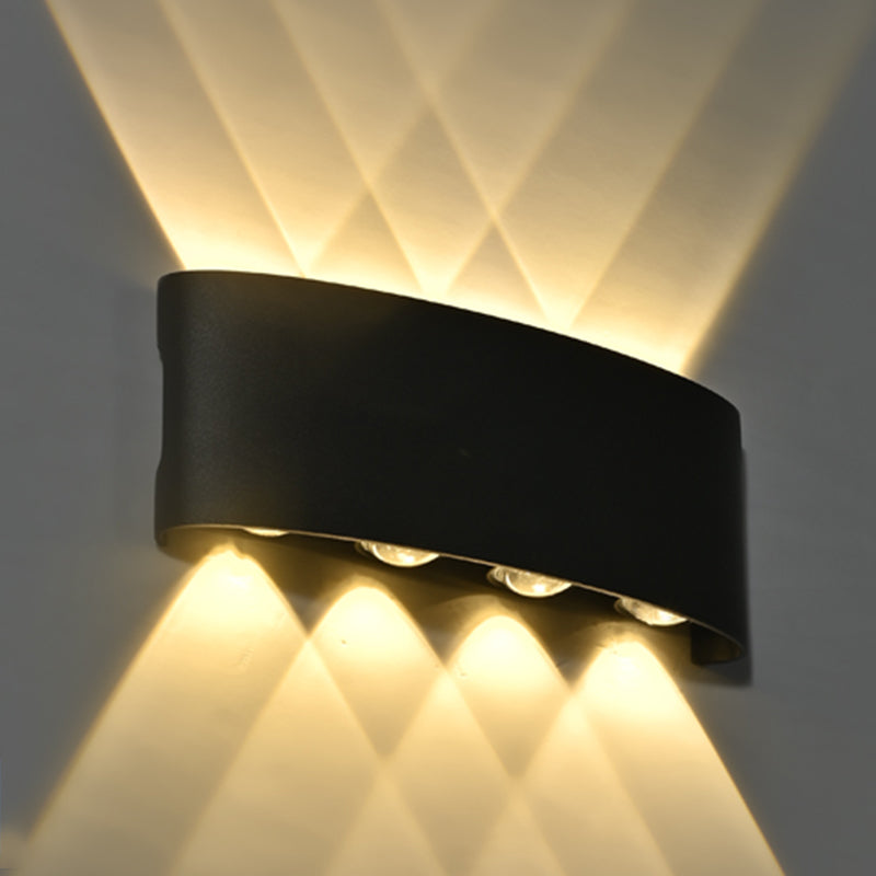 Contemporary Style Rectangle Wall Lights Metal Wall Mount Lights