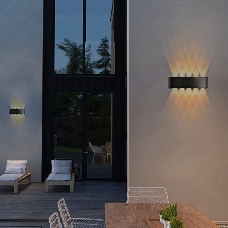 Contemporary Style Rectangle Wall Lights Metal Wall Mount Lights