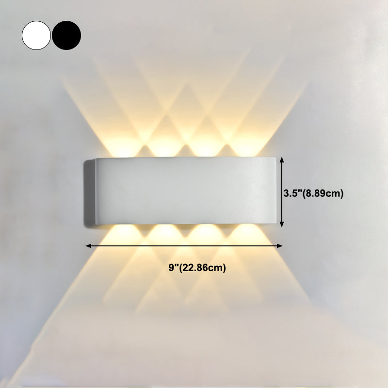 Contemporary Style Rectangle Wall Lights Metal Wall Mount Lights