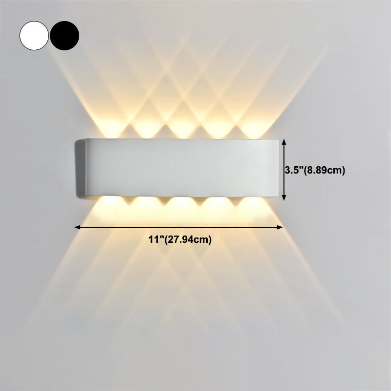 Contemporary Style Rectangle Wall Lights Metal Wall Mount Lights