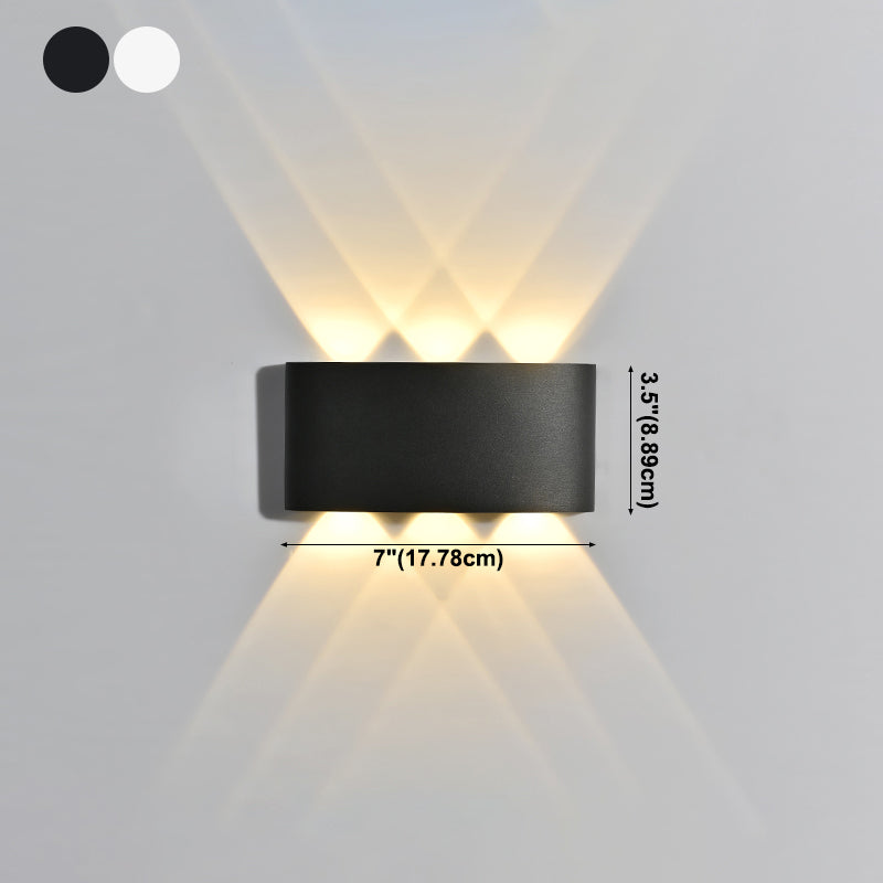 Contemporary Style Rectangle Wall Lights Metal Wall Mount Lights