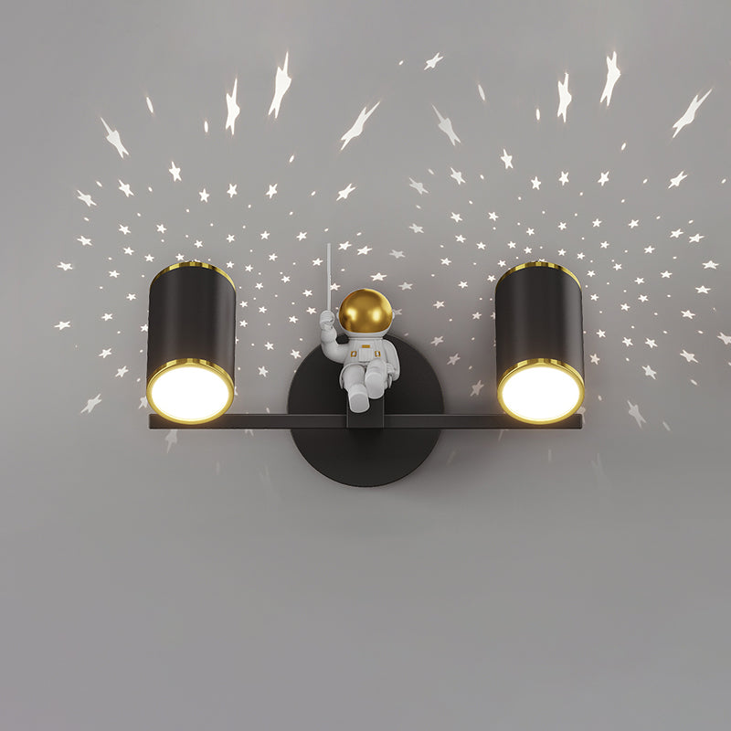 Kids Style Geometry Shape Wall Lights Metal 2-Light Wall Mount Lights