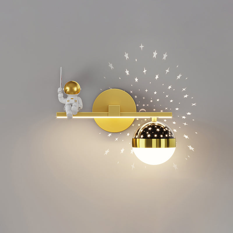 Kids Style Geometry Shape Wall Lights Metal 2-Light Wall Mount Lights