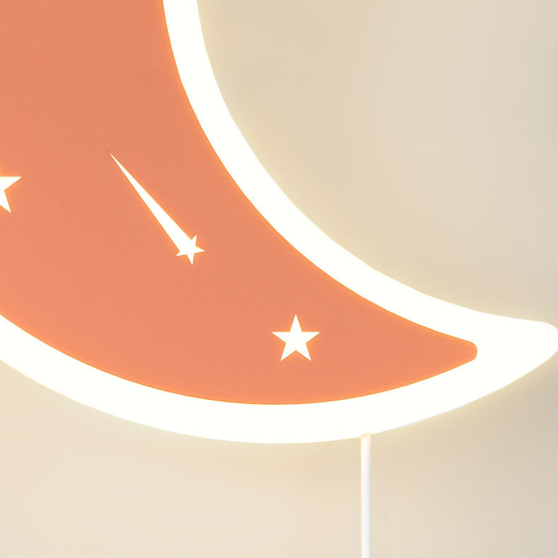 Moon Shape Wall Light Fixture Minimalist LED Wall Mounted Light Fixture