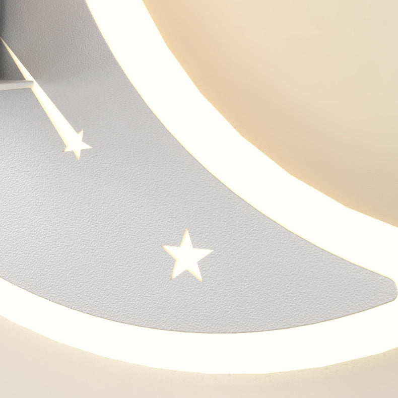 Moon Shape Wall Light Fixture Minimalist LED Wall Mounted Light Fixture