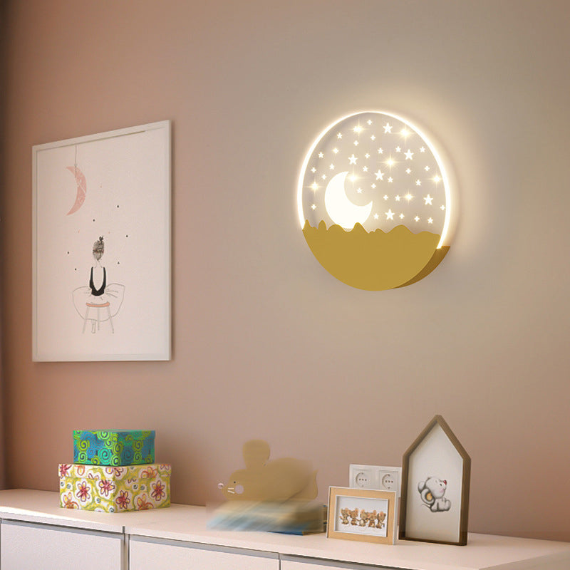Cartoon LED Wall Lamp Children's Bedroom Wall Sconce Lighting