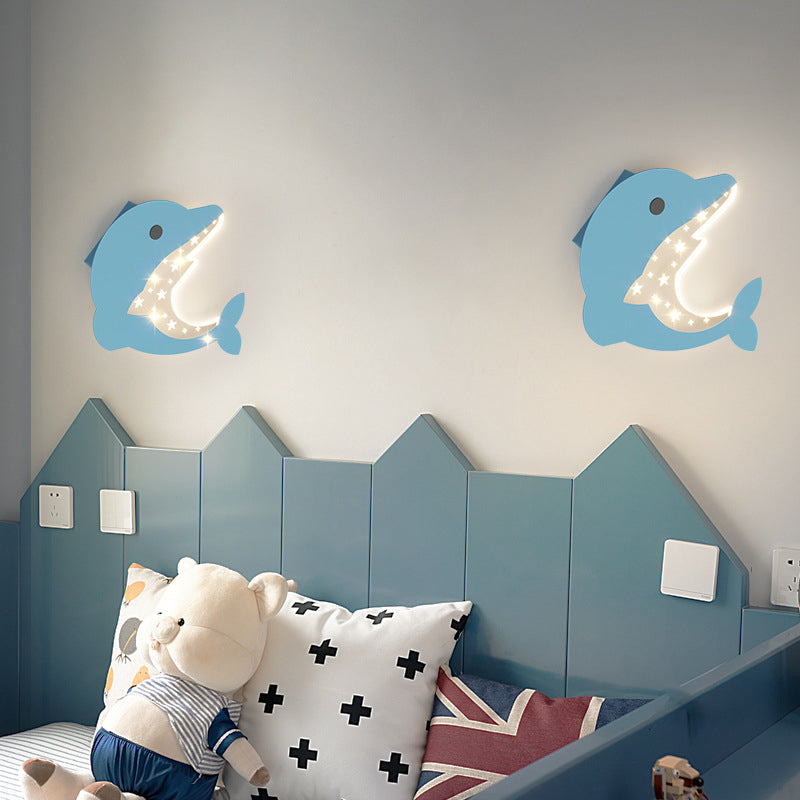 Cartoon LED Wall Lamp Children's Bedroom Wall Sconce Lighting